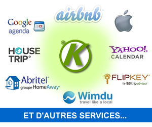 KE-booking® synchronize your calendars with google calendar, airbnb, wimdu, house trip, flipkey and many other tools and services..